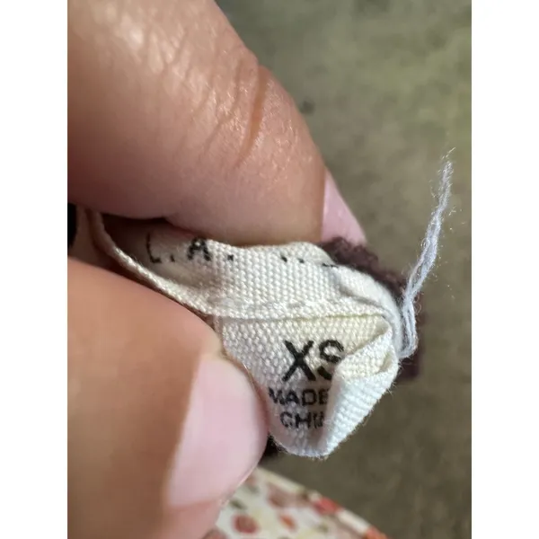 LA Hearts Brown Eyelet‎ Corset Crop Top Hook and Eye XS - Image 4