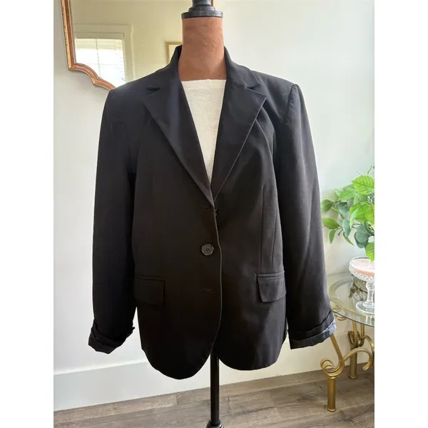 Apostrophe Women's Black Blazer Jacket‎ Size 14 - Image 2