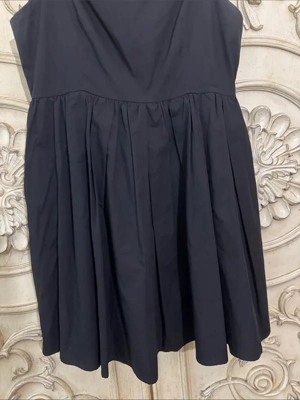 Queen of Sparkles Black Sequin Flower Strap Fit-and-Flare Dress Size Medium - Image 3
