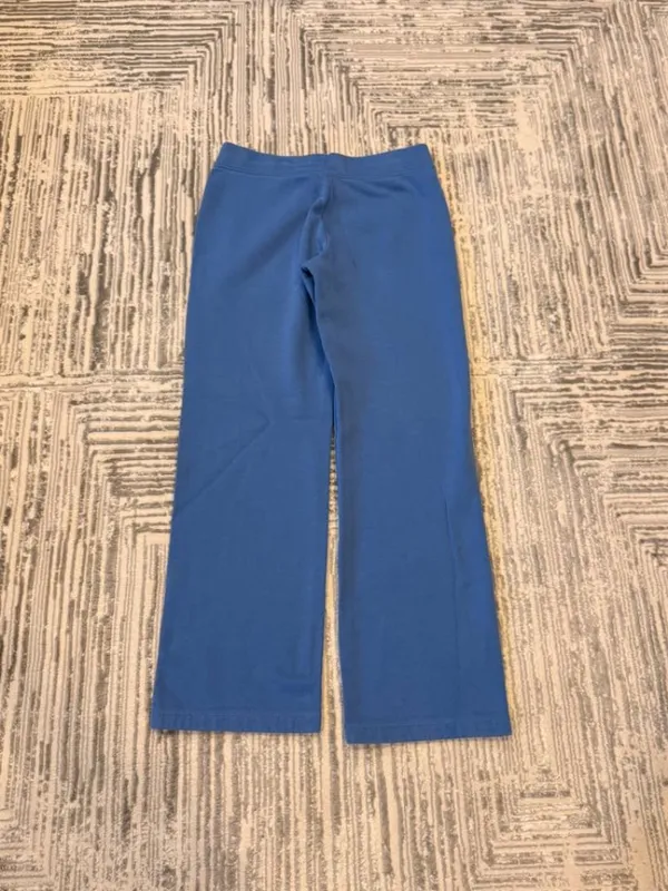 Nike women's medium blue fleece lined wide-leg sweatpants - Image 5