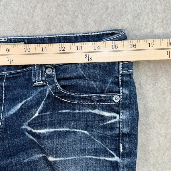 Big Star Jeans Womens 28R Hazel Curvy Fit Blue Y2K Western Indie Sleaze Low Rise - Image 7