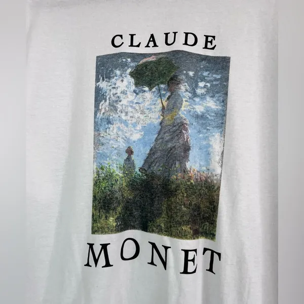 TRUST THE UNIVERSE Claude Monet Artsy Oversized T-Shirt Unisex Adult XL. NWOT - Image 3