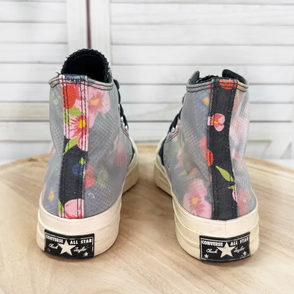 Converse Chuck Taylor 70 High Floral Print Black Sneaker Size 6.5‎ Men 8.5 Women - Image 6
