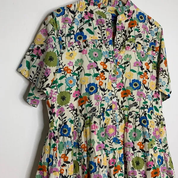 Ro's Garden Vibeka Ruffle Mini Dress Womens Medium - Image 11