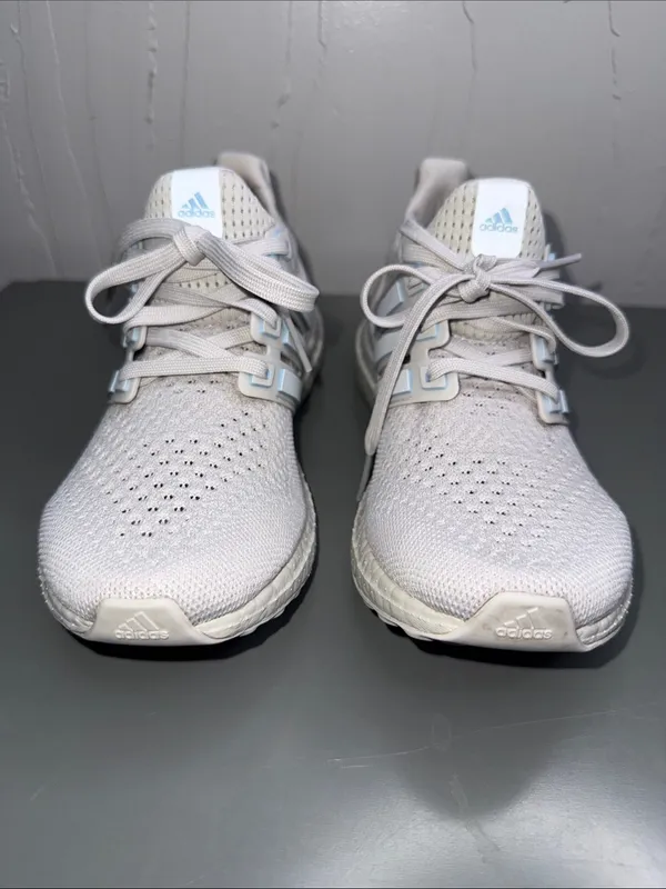 adidas Ultra Boost Sneaker - Light Grey/Blue - Image 3
