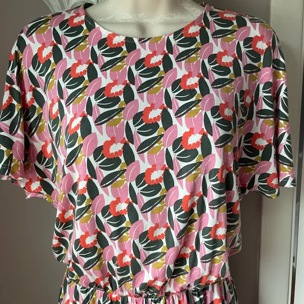 Boden‎ Short Sleeve Dress Size 4 Pink - Image 3