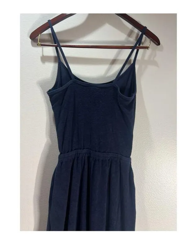 OFFLINE By Aerie Summer Lights Terry Jumpsuit Navy Blue Size Smal - Image 5