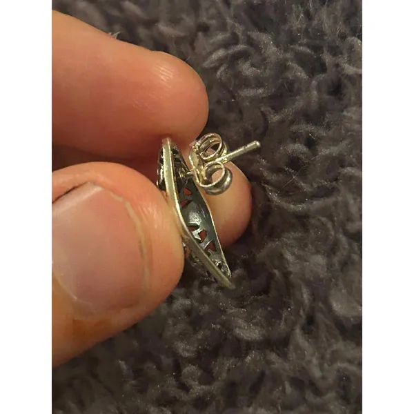 Earrings 925 sterling silver d026 studs - Image 6