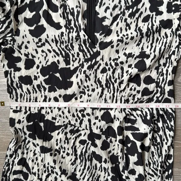 BA&SH Olga Abstract-print midi Dress In Ecru - Image 14
