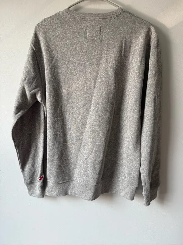 League Virginia Cavaliers HOOS Grey Navy Crewneck Sweatshirt Fleece Size S M - Image 6