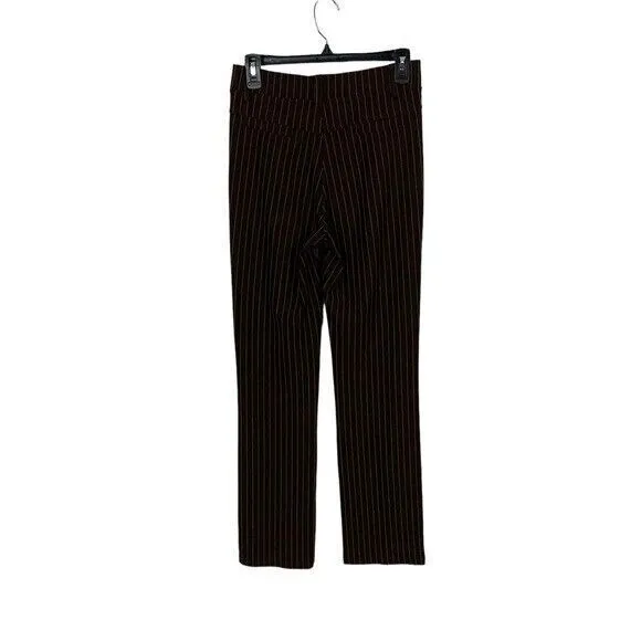 W Collection Brown Wide Leg‎ Pants Medium Stretch Workwear Office Classic - Image 4