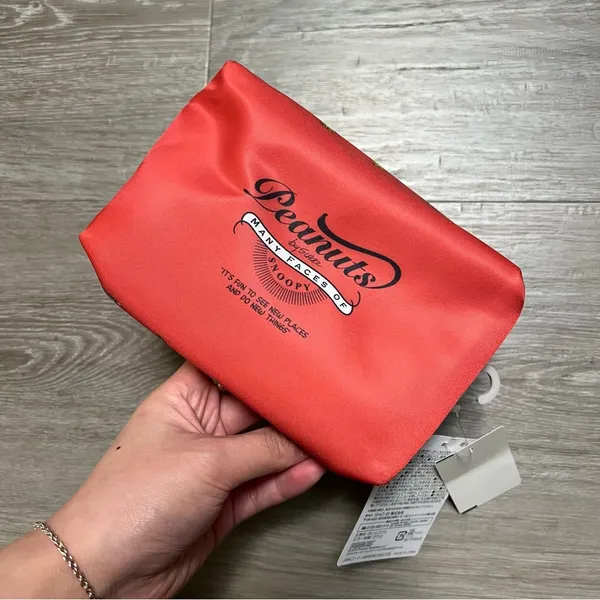 snoopy peanuts makeup case mini bag clutch Red - Image 3