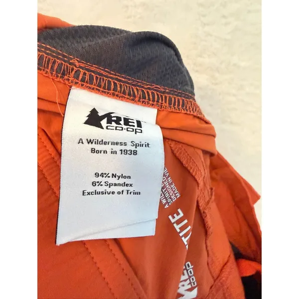 REI Co-op Sahara Guide Pants Womens 12‎ Petite Orange Hiking Outdoor Lightweight - Image 8