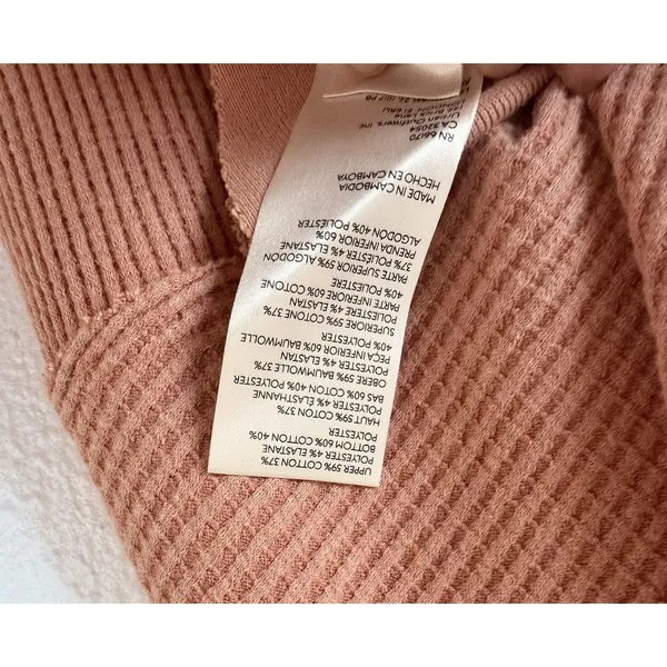 Free People We The Free Ottoman Slouchy Tunic Thermal Top Dusty Pink XS NWT - Image 8