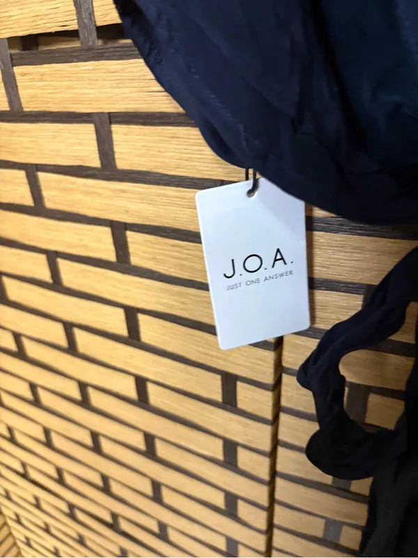J.O.A. Navy halter crop tank top size medium - Image 4