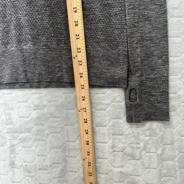 Lululemon Swiftly Tech Long Sleeve Gray Space Dye Athletic Gorpcore Womens 10 - Image 7