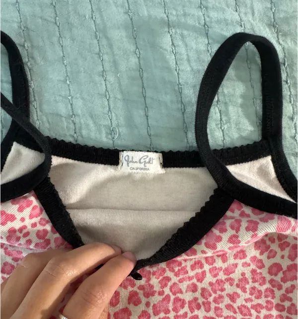John Galt Cropped Tank Top Brandy Melville Cheetah Print - Image 3