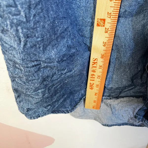 Cotton On Denim Oversized Shirt Dress‎ Sz Small Western Cowgirl Festival - Image 7