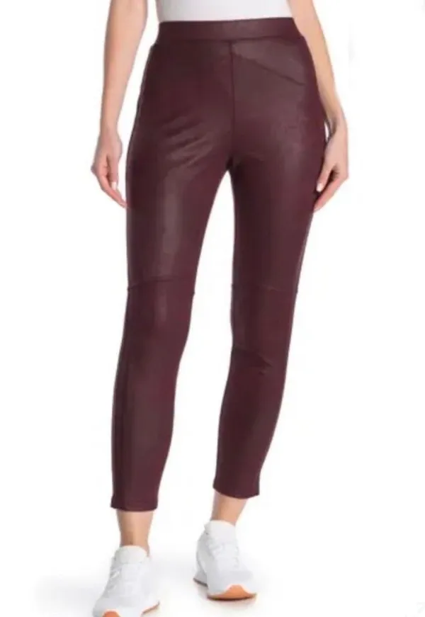 Free People MIDNIGHT VEGAN FAUX SUEDE LEGGINGS - Image 3