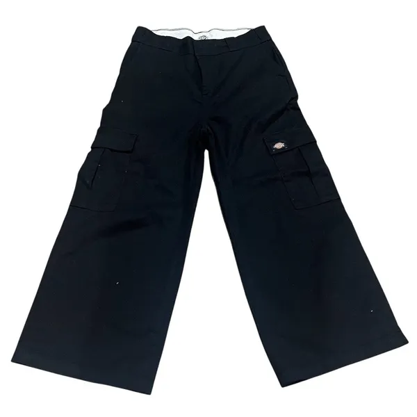Dickies Cargo Pants Womens Size 8 Black Wide-Leg High Rise Utility - Image 3