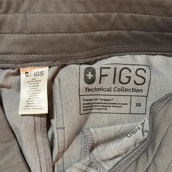 FIGS Women’s Size XS Gray Jogger Pants - Image 3