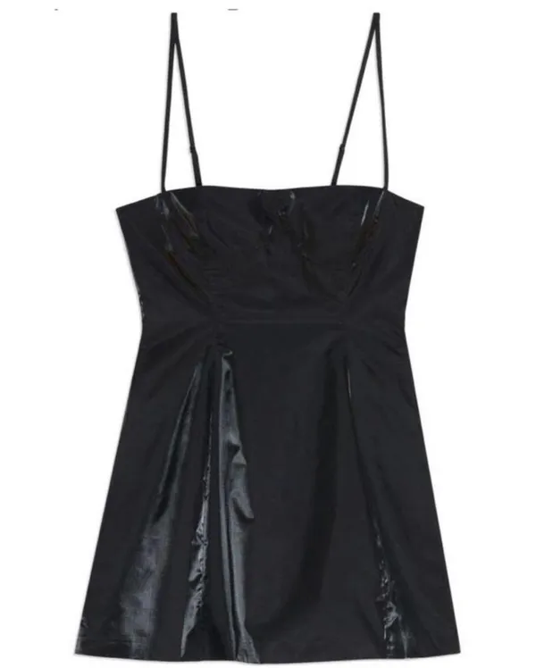 Danielle Bernstein x Macy’s Fit & Flare Mini Dress w/Pockets in Black, Size 16 NWT $89 - Image 3