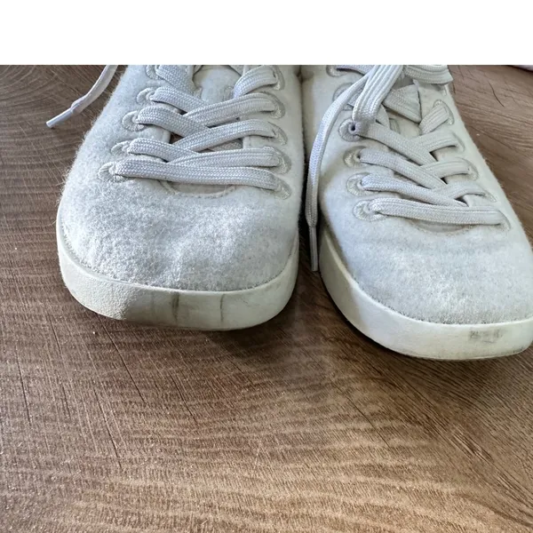 Allbirds Wool Pipers Cream White Merino Wool Low Top Sneakers Womens 6 - Image 7