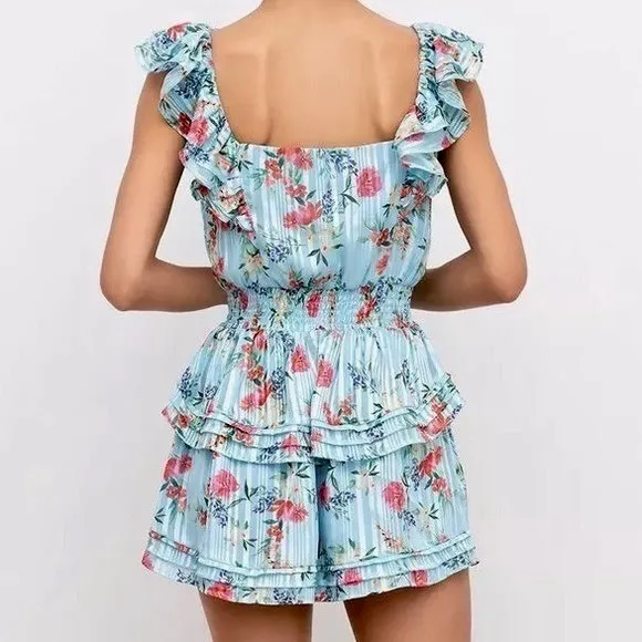 NWT!! Revolve YUMI KIM Eden Dress Floral Mulberry Angel Mini Party X-Small - Image 8