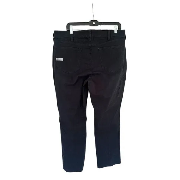 Ariat‎ Womens Rebar Perfect Rise Straight Black Cargo Work Wear Tough Pants 32S - Image 2