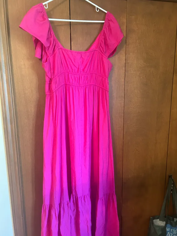 Nine West Fuschia Tiered Maxi Dress - Image 2