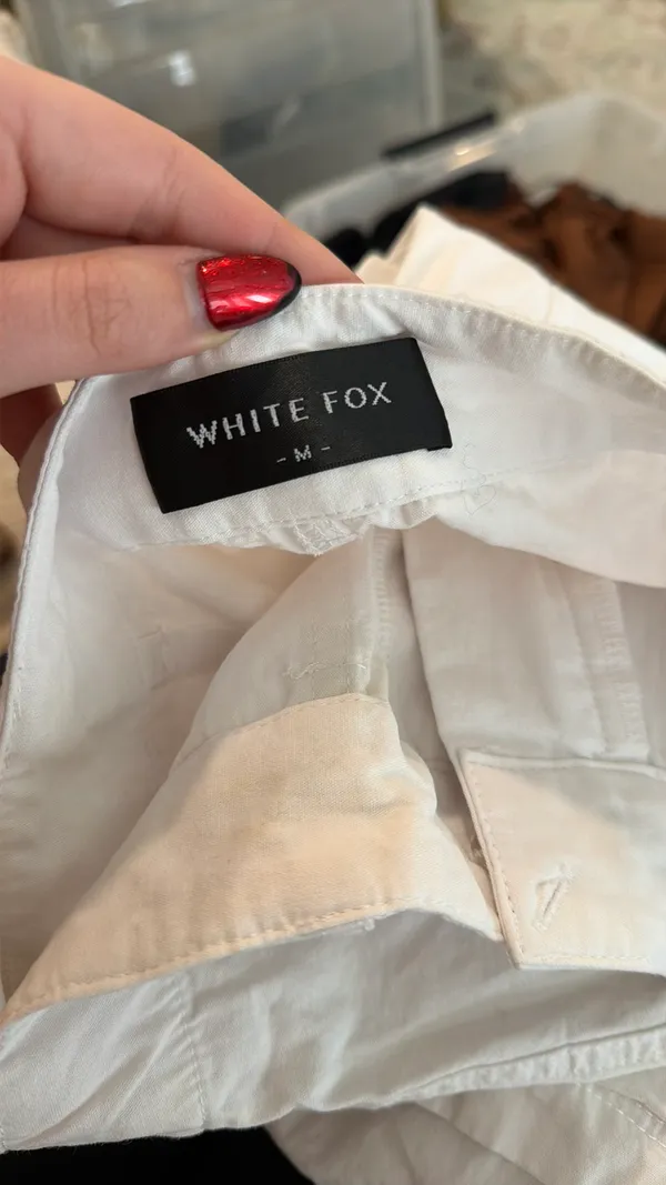White Fox Boutique Cargo White Pants - Image 3