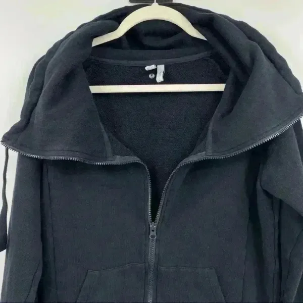 Z by Zella Full Effect Women's Black Zip‎ Activewear Casual Sweater Size L - Image 6