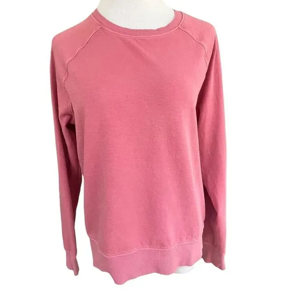Athleta Pink Oversized Crew Neck Sweatshirt S - Image 3