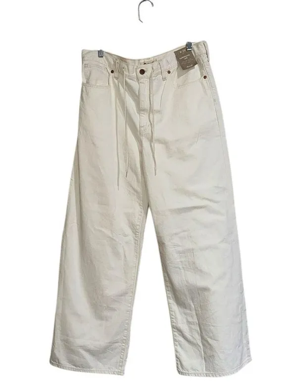 NWT Madewell Drawstring High Waist Superwide Leg Jeans (Vintage Canvas) - Image 10