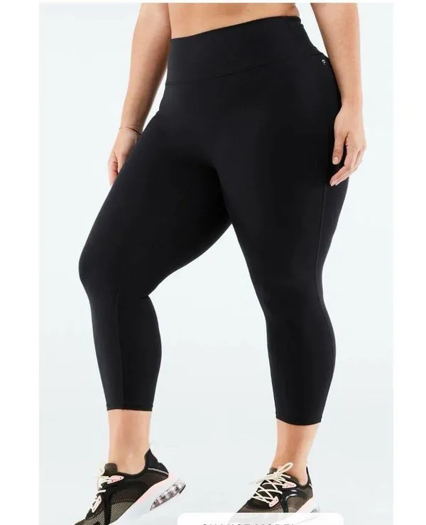 Fabletics Motion 365 Black High-Waisted Leggings Womens Size 1X Stretch Athletic - Image 3