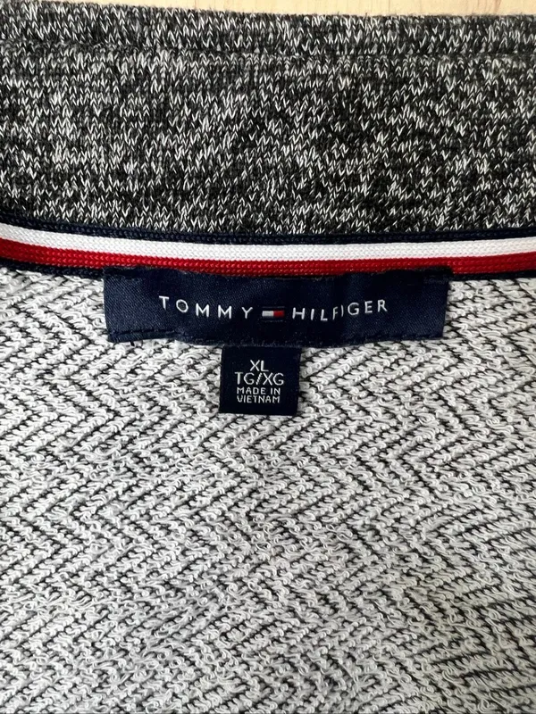 Tommy Hilfiger Grey Napoleon Military Jacket Women Size XL Open Blazer - Image 10