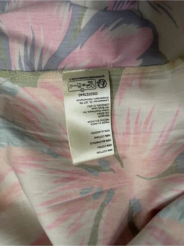 Free people Floral Print Drop Waist Mini Backless Dress(Size XS) - Image 5