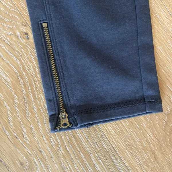 Abercrombie & Fitch Ponte Pants Legging‎ Women’s L Dark Gray Zip Cuff Slim Fit - Image 2
