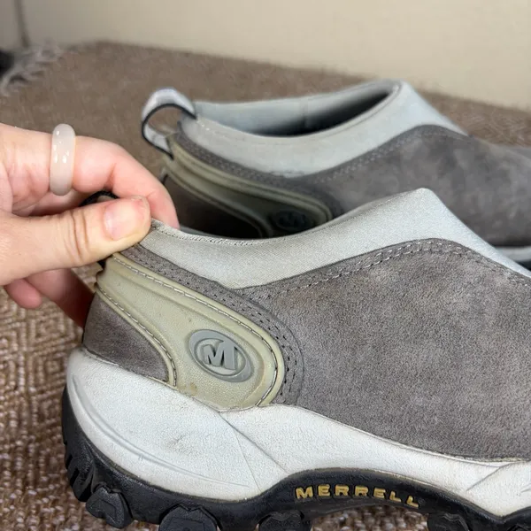 Merrell Womens Gray Suede Size 8 Slip On Shoes Outdoor Hiking Casual Gorpcore - Image 8