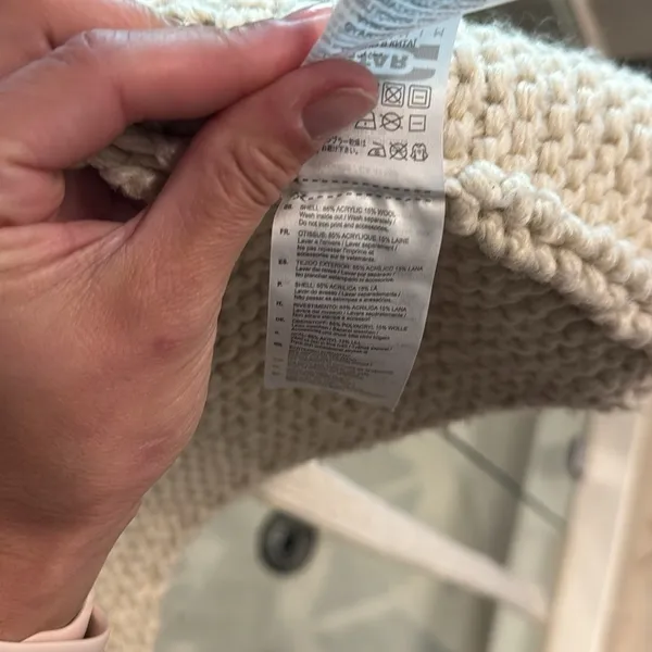 GStar‎ Heavy Long Cardigan Knit, cream, size small, wool! - Image 9