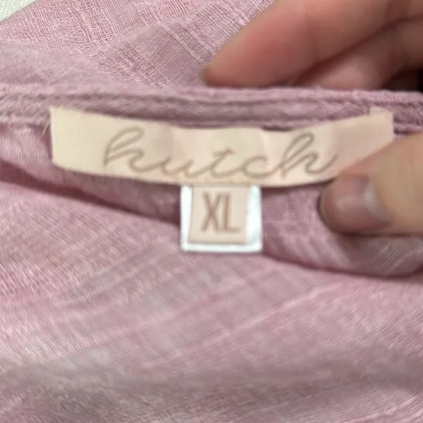 Hutch Anthropologie Azalea Puff Sleeve Blouse Shirt Buttons Cottagecore size XL - Image 8
