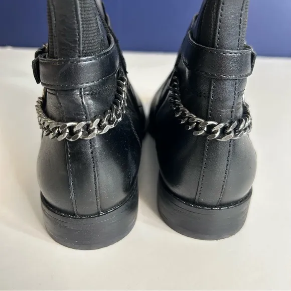 Marc Fisher Alexis Black Leather Riding Boot Size 7‎ - Image 9