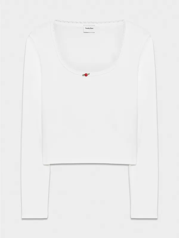 Aritzia Sunday Best BestHug Shortcake Longsleeve size XS - Image 2