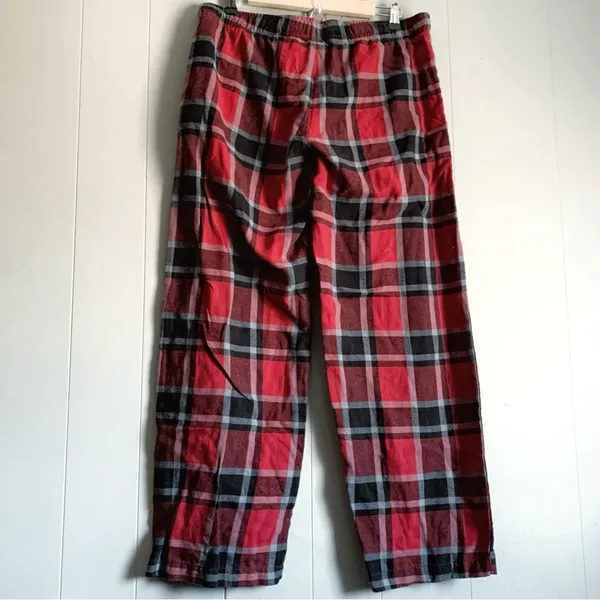 Bottom Drawer Sleepwear Ladies UW Badger Red Plaid PJ Lounge Pant Set L - Image 7