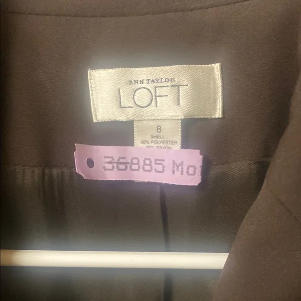 LOFT Brown Tailored Blazer with Notched Lapel - Image 2