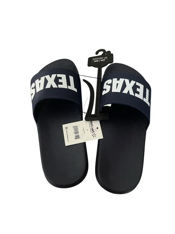 NWT Texas Slip On Slider Sandals Navy Unisex W8/M7 Everyday Beachwear Pool - Image 2