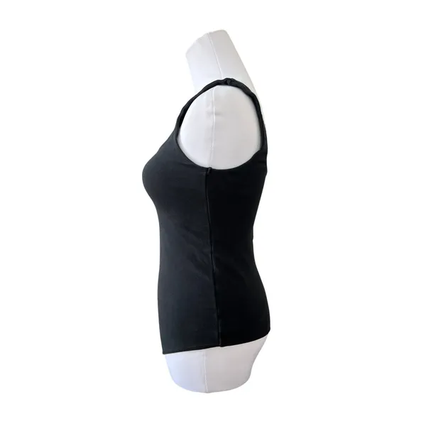 Abercrombie & Fitch Soft A&F Black‎ Sleeveless Bodysuit MEDIUM Seamless Punk Y2k - Image 2
