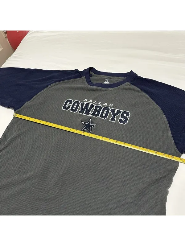 Women's Cowboys 3/4 Sleeve T Shirt Top Size XL Extra Large Blue Dallas Footbal - Image 10