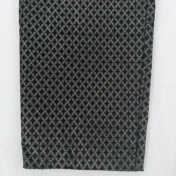 89th & Madison Pants Women 12 Black Gold Geometric Straight Leg Stretch Trouser - Image 6