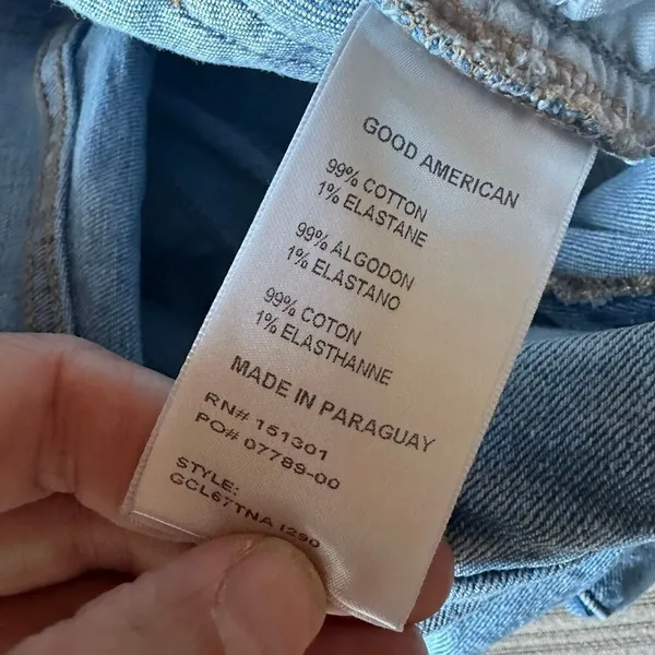 Good American distressed straight leg jeans 2/26 - Image 4